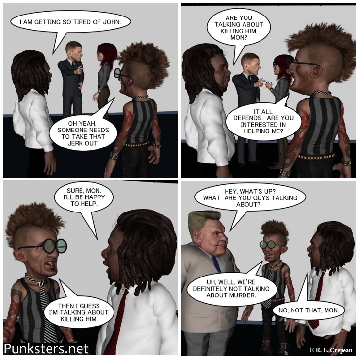 Punksters.net punk rock comic strip # 078
